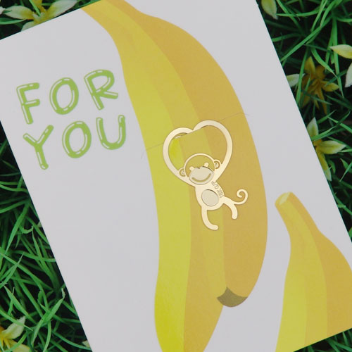 책갈피 북마크 카드 (미니) - 미니 바나나원숭이