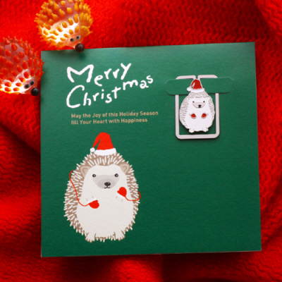 책갈피 북마크 카드 (크리스마스 에디션) - 따뜻한 슴양