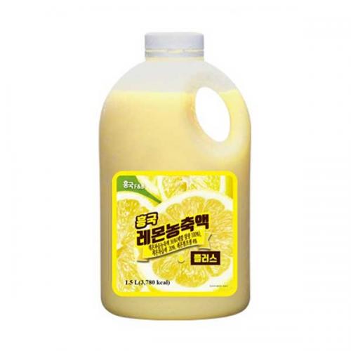 (업체발송) 흥국에프앤비 레몬 농축액 플러스 1.5L 6개(1박스)