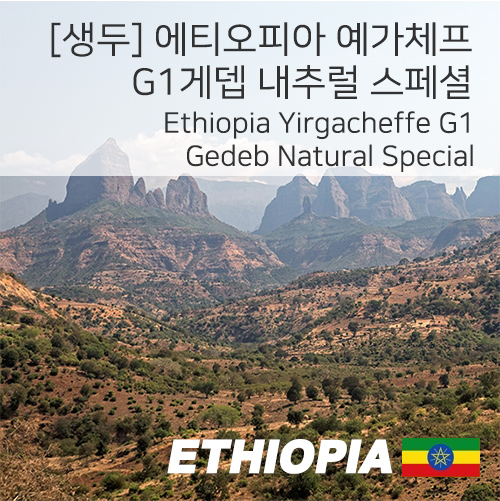 [생두]에티오피아 예가체프 G1 내츄럴 지뎁 스페셜 1kg