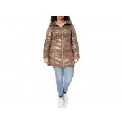Calvin Klein Hooded Chevron Packable Down Jacket (Standard and Plus) 9635989_716772