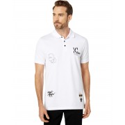 Karl Lagerfeld Paris Pique Polo with Patches 9801008_14