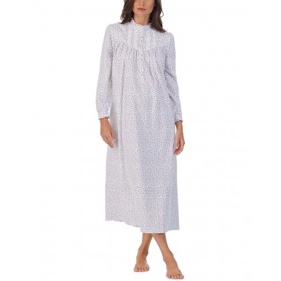 Eileen West Cotton Flannel High Neck Long Sleeve Gown 6335025_1065406