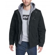 Levis Two-Pocket Hoodie with Zip Out Jersey Bib/Hood and Sherpa Lining 9006416_125647