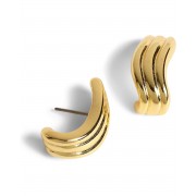 Madewell Ribbed Wavy Statement Earring 9963229_5650