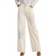 LAUREN Ralph Lauren Floral High-Rise Wide-Leg Jeans in Mascarpone Cream Wash 9975297_1015987