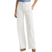LAUREN Ralph Lauren High-Rise Wide-Leg Jeans in White Wash 9975515_63197