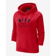 Nike Softball Womens Pullover Hoodie W31967P384-RED
