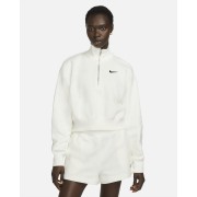Nike Sportswear Phoenix Fleece Womens 1/2-Zip Cropped Sweatshirt DQ5767-133