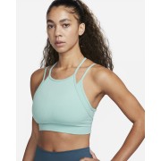 Nike Indy Strappy Womens Light-Support Padded Ribbed Longline Sports Bra FB2159-309