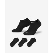 Nike Everyday Plus Cushion Training No-Show Socks (3 Pairs) SX6889-010