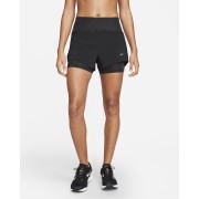 Nike Dri-FIT Swift Womens mid-Rise 3 2-in-1 Running Shorts with Pockets DX1029-010