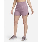 Nike One Womens Dri-FIT Ultra High-Waisted 3 Brief-Lined Shorts DX6642-536