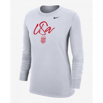 USWNT Womens Nike Soccer Long-Sleeve T-Shirt W121036222-USW