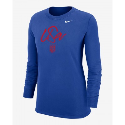 USWNT Womens Nike Soccer Long-Sleeve T-Shirt W12103001-USW