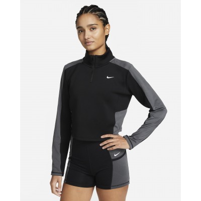 Nike Dri-FIT Womens Long-Sleeve 1/4-Zip Training Top DX0065-010