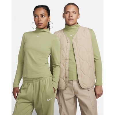 Nike Sportswear Collection Essentials Womens Long-Sleeve Mock Top DD5882-334