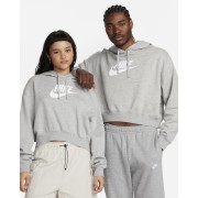 Nike Sportswear Club Fleece Womens Oversized Crop Graphic Hoodie DQ5850-063