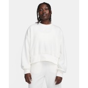Nike Sportswear Plush Womens Oversized Crew-Neck Mod Crop Sweatshirt DQ6844-133