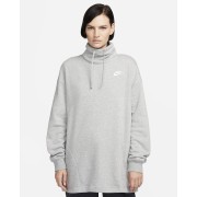 Nike Sportswear Club Fleece Womens Oversized Mock-Neck Sweatshirt FB8664-063