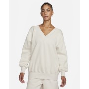 Nike Sportswear Phoenix Fleece Womens Oversized V-Neck Sweatshirt FB8317-104