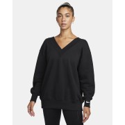 Nike Sportswear Phoenix Fleece Womens Oversized V-Neck Sweatshirt FB8317-010