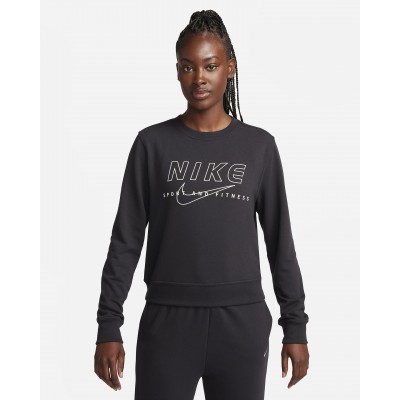Nike Dri-FIT One Womens Crew-Neck Graphic Sweatshirt FB5647-010