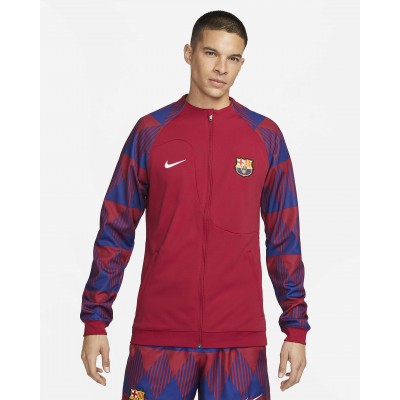 FC Barcelona Academy Pro Mens Nike Full-Zip Knit Soccer Jacket FB3043-620