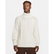 Nike Life Mens Cable Knit Turtleneck Sweater FB7770-072