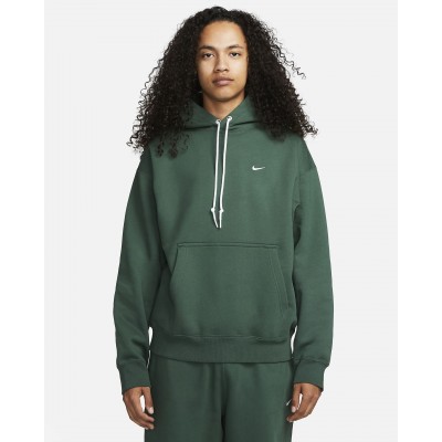 Nike Solo Swoosh Mens Fleece Pullover Hoodie DX1355-323