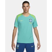 Brazil Strike Mens Nike Dri-FIT Soccer Short-Sleeve Knit Top FJ2917-445