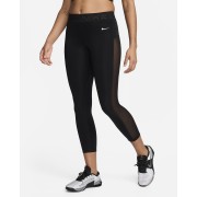 Nike Pro Womens mid-Rise 7/8 Mesh-Paneled Leggings FN4981-010
