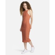 Nike Sportswear Chill Knit Womens Slim Sleeveless Ribbed midi Dress FN3679-825