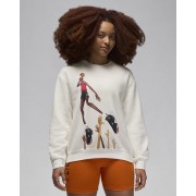 Nike Jor_dan Artist Series by Darien Birks Womens Fleece Crew-Neck Sweatshirt HF5476-133