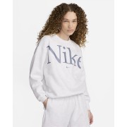 Nike Sportswear Phoenix Fleece Womens Oversized Crew-Neck Logo Sweatshirt FN3654-051
