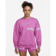 Nike Dri-FIT Get Fit Womens French Terry Graphic Crew-Neck Sweatshirt DX0074-623