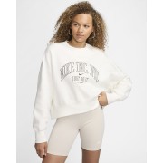 Nike Sportswear Phoenix Fleece Womens Over-Oversized Crew-Neck Graphic Sweatshirt FQ6234-133