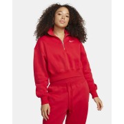 Nike Sportswear Phoenix Fleece Womens 1/2-Zip Cropped Sweatshirt DQ5767-657