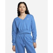 Nike Sportswear Phoenix Fleece Womens Cropped V-Neck Top FN3651-402