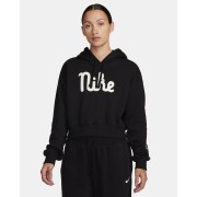 Nike Sportswear Club Fleece Womens Oversized Cropped Hoodie FZ2457-010