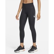 Nike Fast Womens mi_d-Rise 7/8 Running Leggings with Pockets FN3268-010