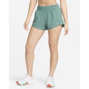 Nike One Womens Dri-FIT mi_d-Rise 3 Brief-Lined Shorts DX6010-361