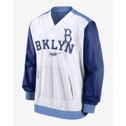 Nike Rewind Warm Up (MLB Brooklyn Dodgers) Mens Pullover Jacket NMMJ99QNKB-0RB