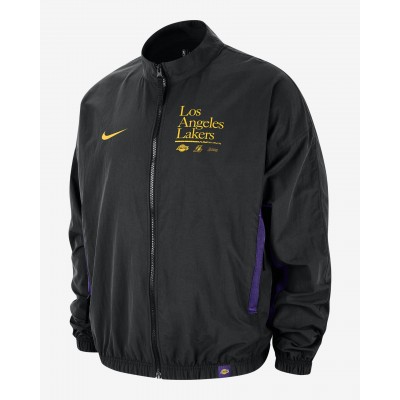 Los Angeles Lakers DNA Courtside Mens Nike NBA Woven Graphic Jacket FD8532-010
