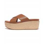 FitFlop Eloise Espadrille Leather Wedge Cross Slides 9968744_6194