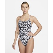 Nike Swim HydraStrong Womens Lace-Up Tie-Back One-Piece Swimsuit NESSD015-100
