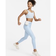 Nike Trail Go Womens Firm-Support High-Waisted 7/8 Leggings with Pockets FN2664-440