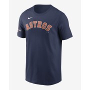 Nike 2022 World Series Champions Gold Wor_dmark (MLB Houston Astros) Mens T-Shirt N19944BHUS-MWH