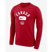 Canada Legend Mens Nike Dri-FIT Long-Sleeve T-Shirt M22419AEUNR-CAN