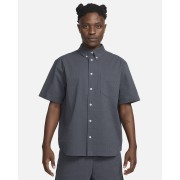 Nike Life Mens Short-Sleeve Seersucker Button-Down Shirt FN3222-060